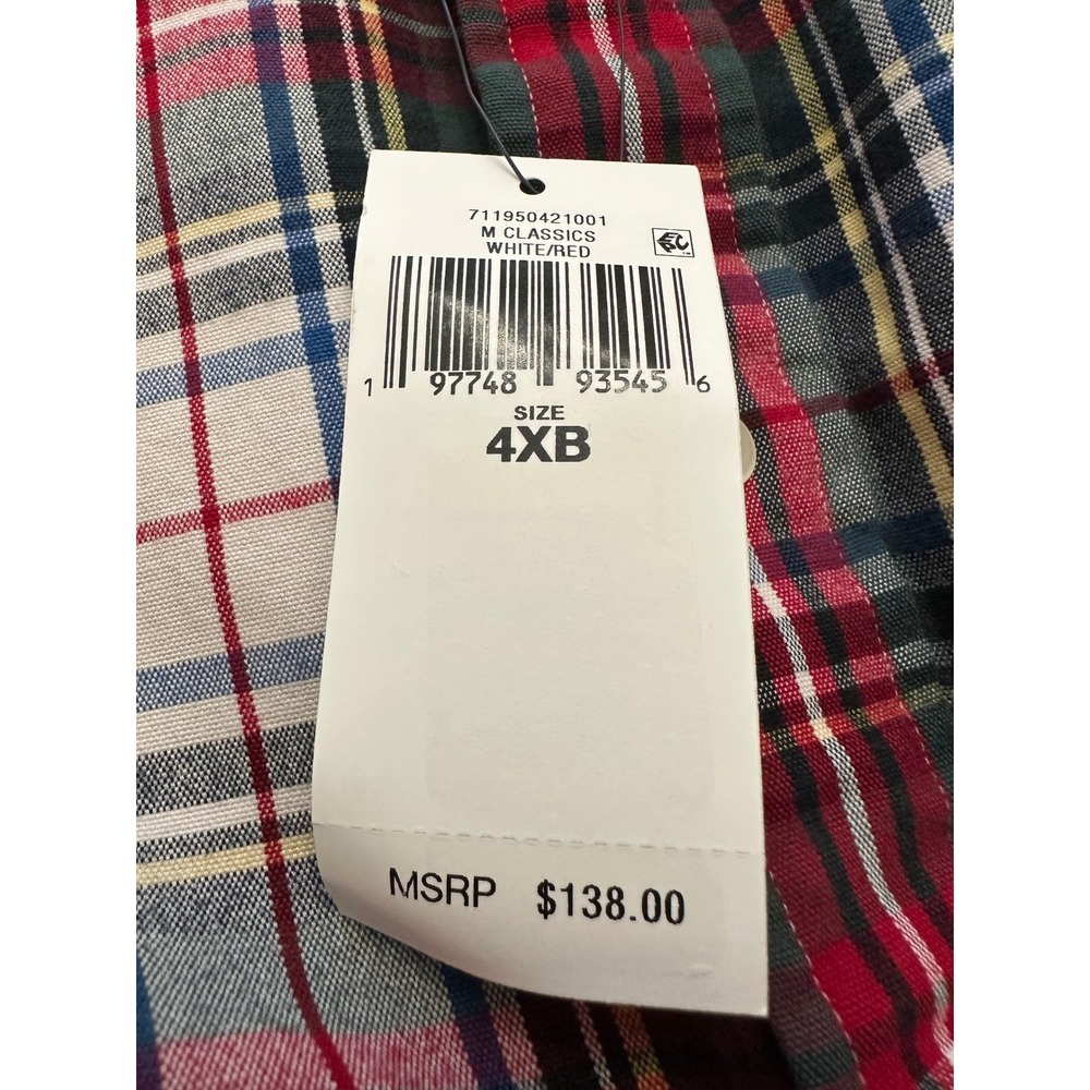 NWT $138 Polo Ralph Lauren Mens 4XB Pony Plaid Oxford Button Down Shirt Big - Picture 4 of 11